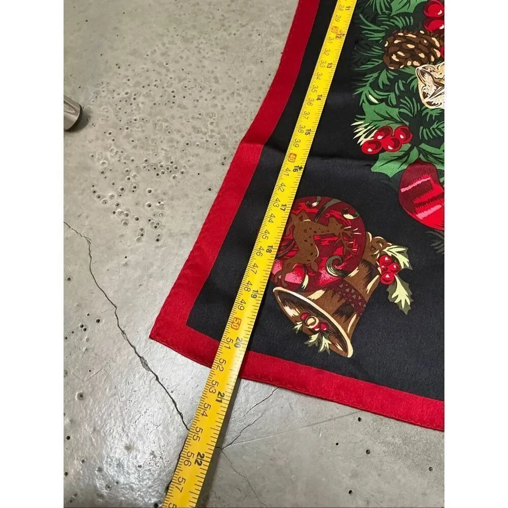 Collection XIIX Christmas Wreath Silk Scarf